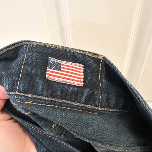 True Religion Billy With Flap Bootcut Jeans Blue Vintage sz 34 - Picture 9 of 11